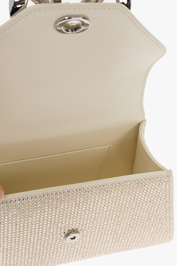 トートバッグ SELF PORTRAIT 'Cream Leather Mini Bow' handbag Cream Leather Mini Tote Bag – self-portrait-US